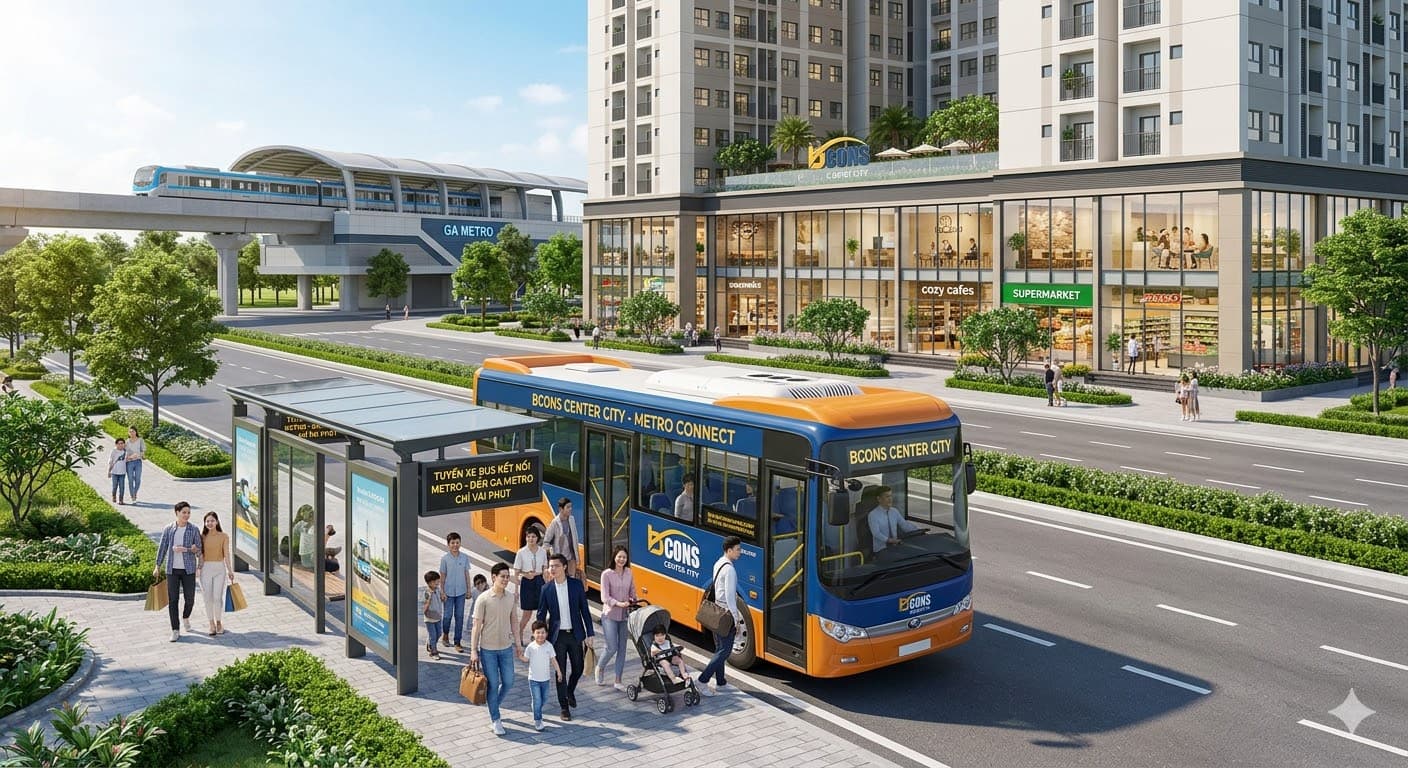 Bcons triển khai tuyến xe bus kết nối Metro – nâng tầm trải nghiệm sống cho cư dân